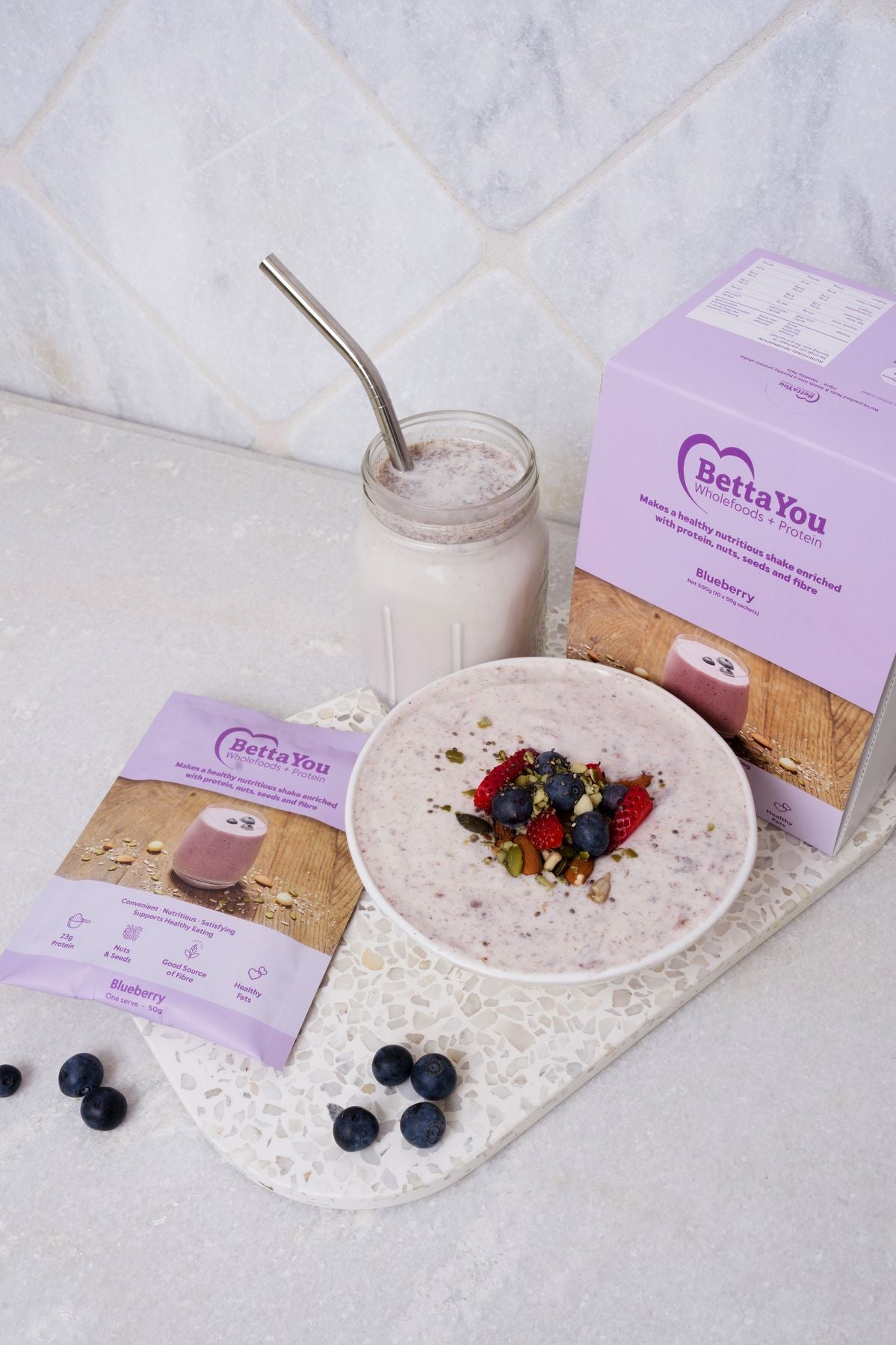BettaYou Nourish Protein Shake Sample Pack - 2 x 50g Sachets