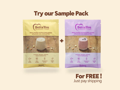 BettaYou Nourish Protein Shake Sample Pack - 2 x 50g Sachets